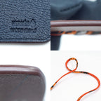 Hermes Sneakers Bag Charm Shoe Motif Lace Brown Orange — view 8