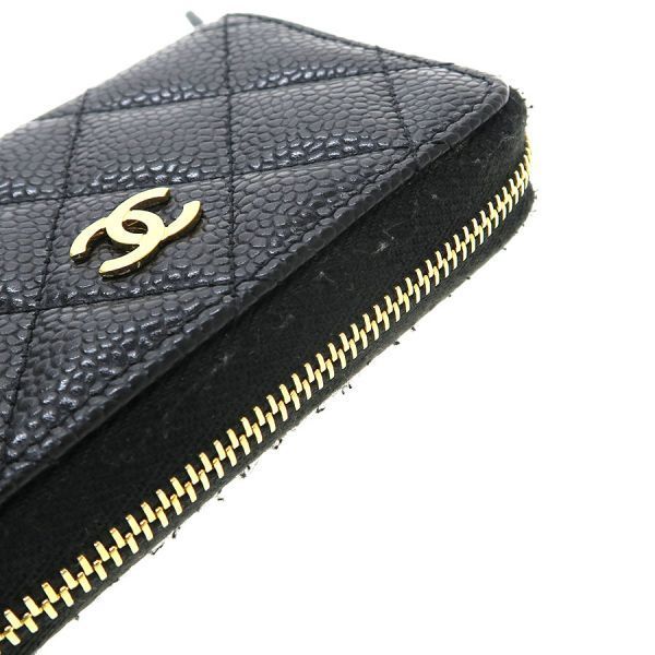 Chanel Quilted Caviar Coin Case — view 6