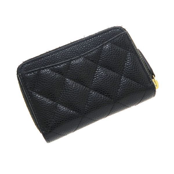 Chanel Quilted Caviar Coin Case — view 3