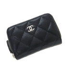 Chanel Quilted Caviar Coin Case