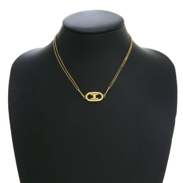 Celine Triomphe Necklace Gold — view 9