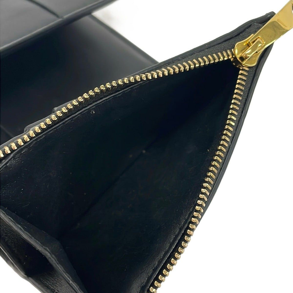 Bottega Veneta Trifold Wallet Cassette Black Leather — view 4