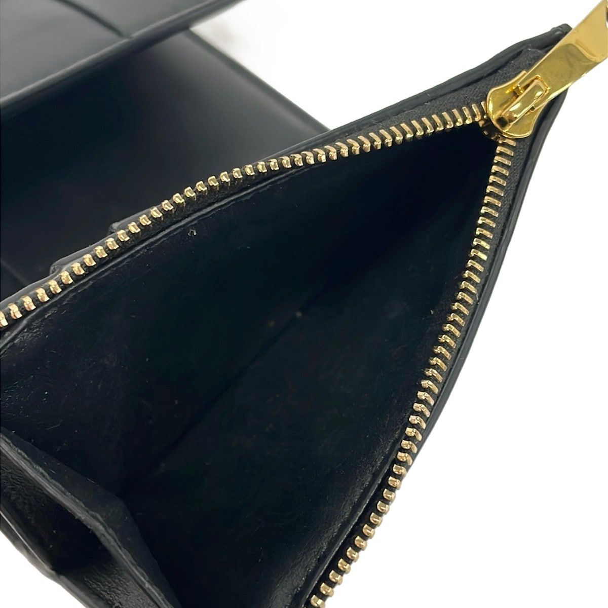 Bottega Veneta Trifold Wallet Cassette Black Leather — view 4