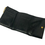 Bottega Veneta Trifold Wallet Cassette Black Leather — view 3