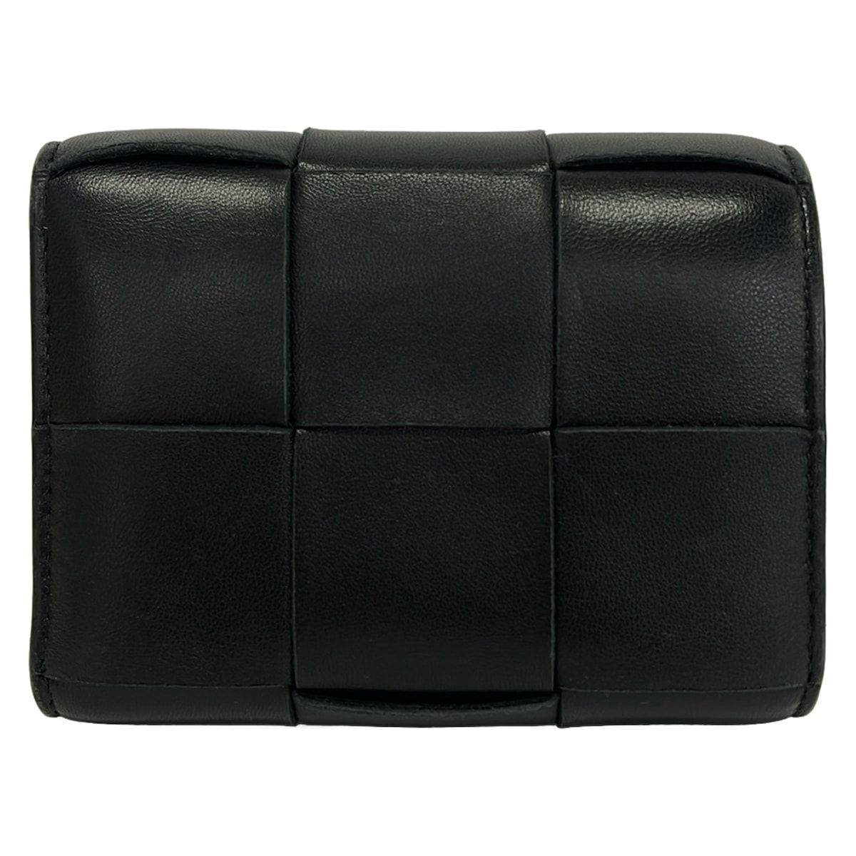 Bottega Veneta Trifold Wallet Cassette Black Leather — view 2