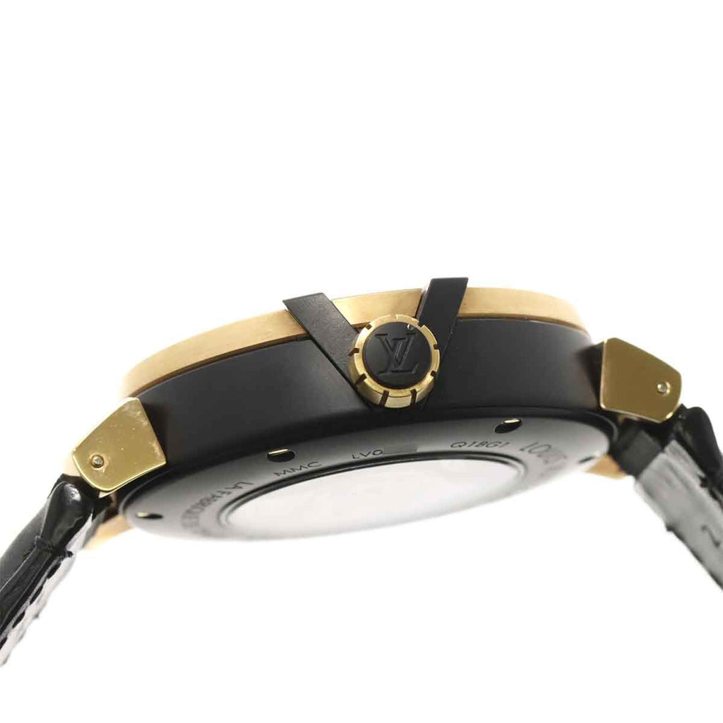 Louis Vuitton Tambour Evolution Spin Time GMT 18k Pink Gold Automatic Winding — view 6