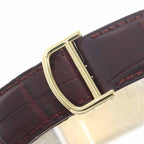 Cartier Tank Basculant LM Watch Silver 18k Yellow Gold Hand Wound — view 3