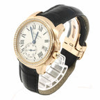 Cartier Caliber de Bezel Diamond Watch Date 18k Pink Gold Automatic Winding — view 2