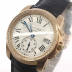 Cartier Caliber de Bezel Diamond Watch Date 18k Pink Gold Automatic Winding — view 7