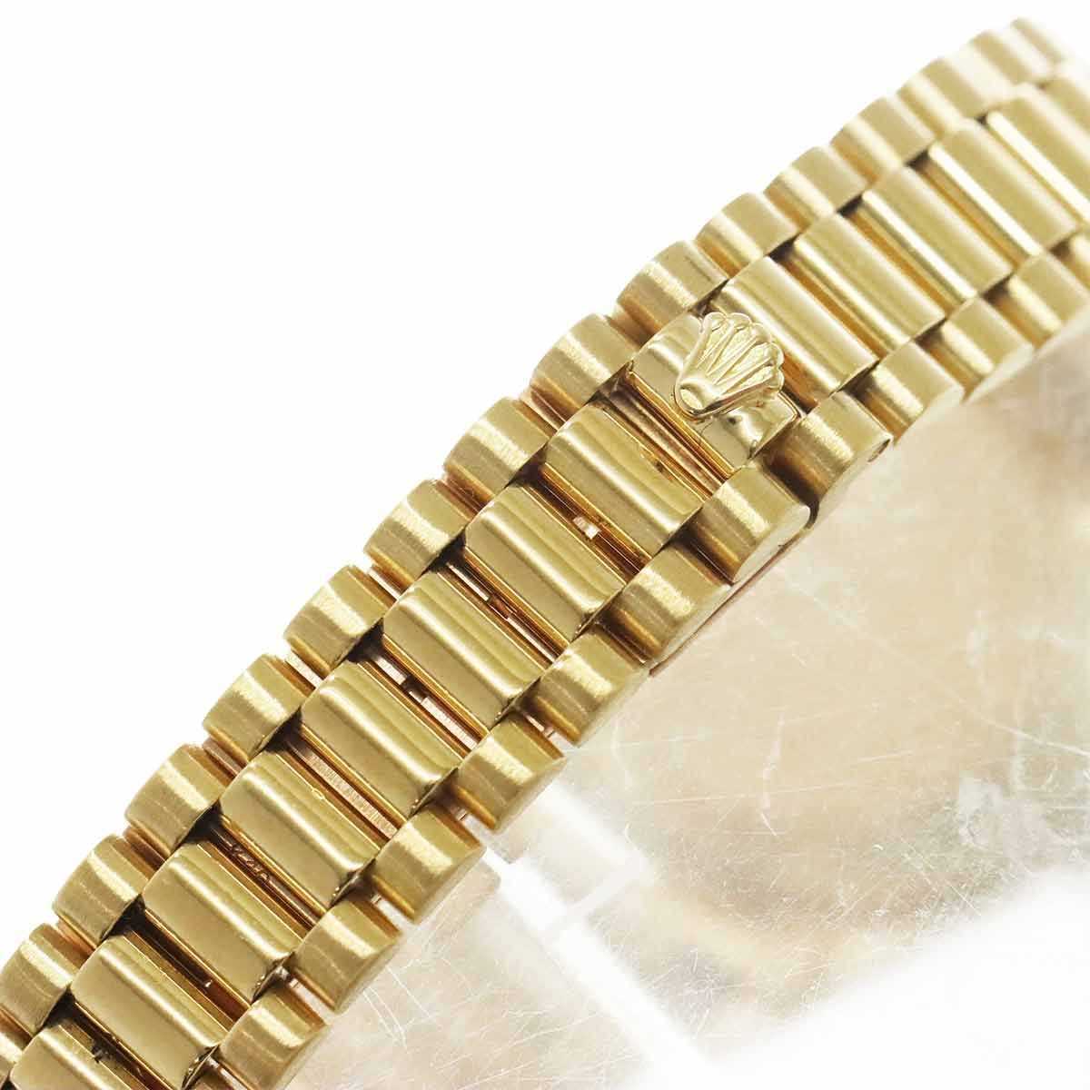 Rolex Datejust No 9 Diamond Bezel Watch 18k Yellow Gold Automatic Winding — view 6