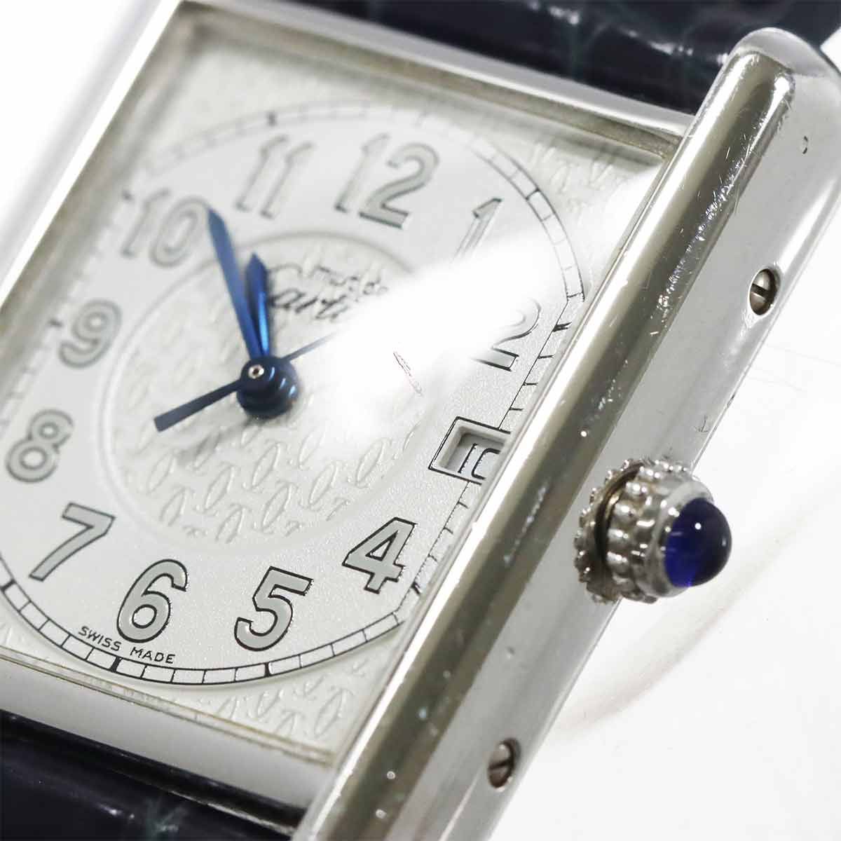 Cartier Must Tank Vermeil XL Watch White Quartz — view 7