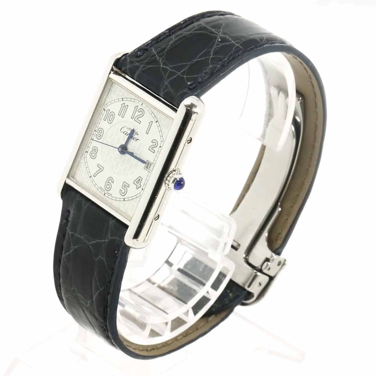 Cartier Must Tank Vermeil XL Watch White Quartz — view 2