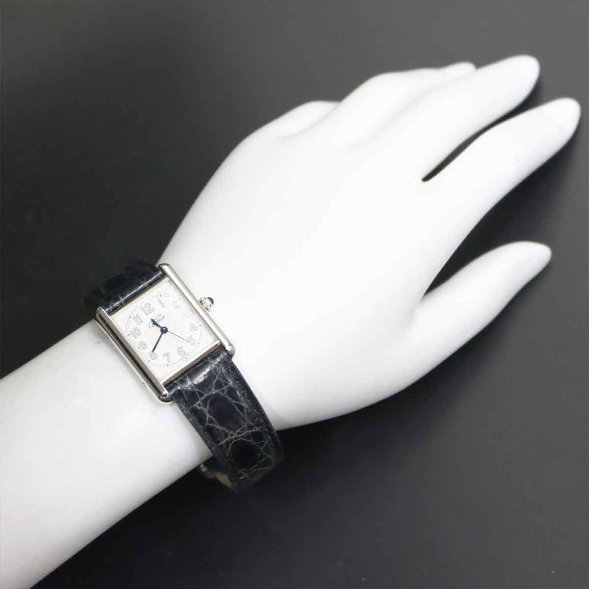 Cartier Must Tank Vermeil XL Watch White Quartz — view 3
