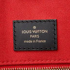 Louis Vuitton Monogram Reverse On The Go GM Tote Shoulder Bag Brown Leather — view 5