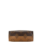 Louis Vuitton Monogram Reverse On The Go GM Tote Shoulder Bag Brown Leather — view 3