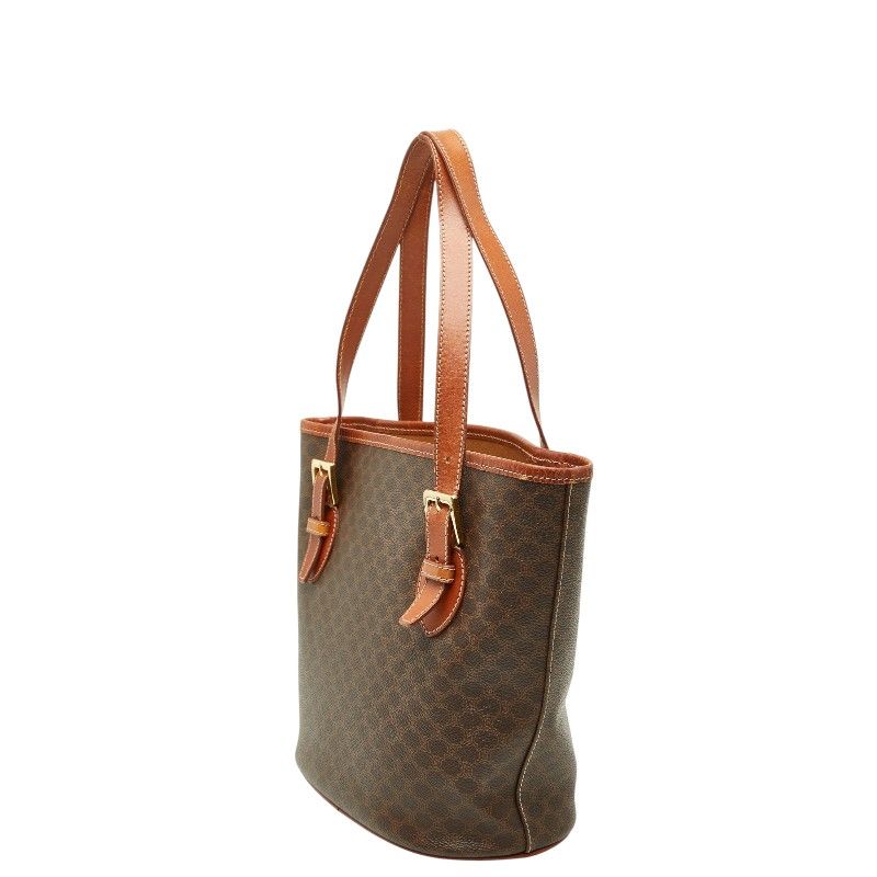 Celine Macadam Tote Brown Leather — view 2