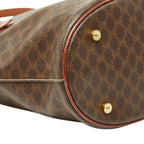 Celine Macadam Tote Brown Leather — view 5