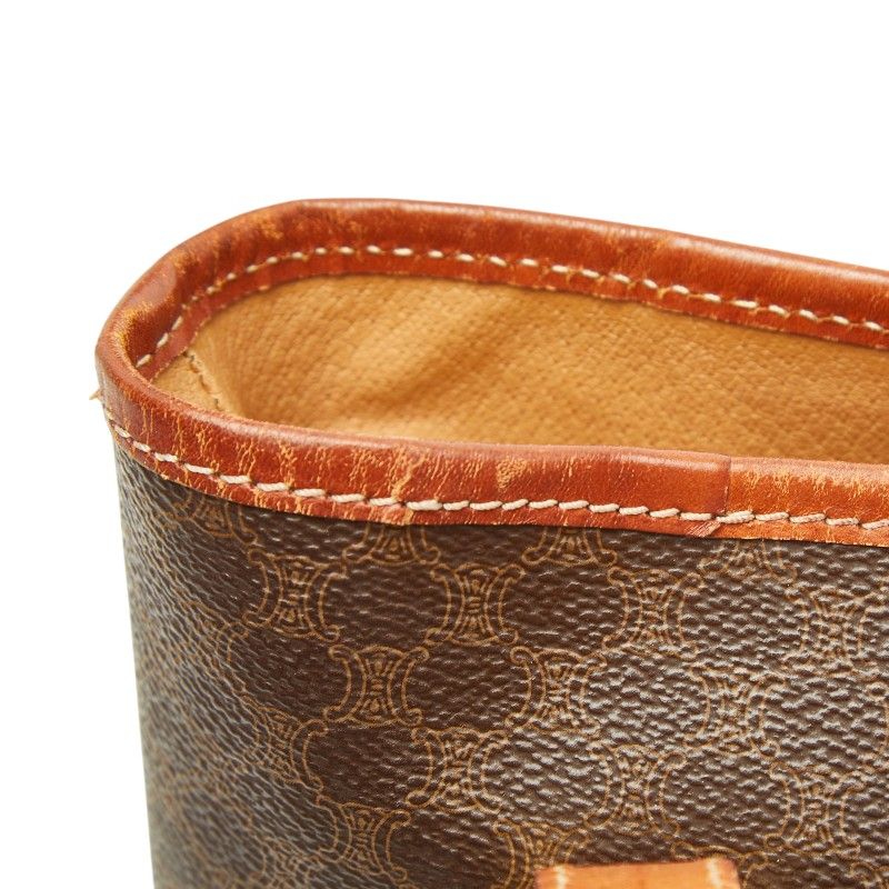 Celine Macadam Tote Brown Leather — view 6