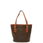 Celine Macadam Tote Brown Leather
