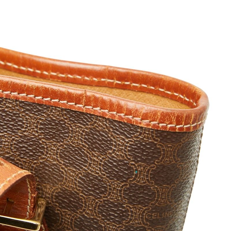 Celine Macadam Tote Brown Leather — view 7