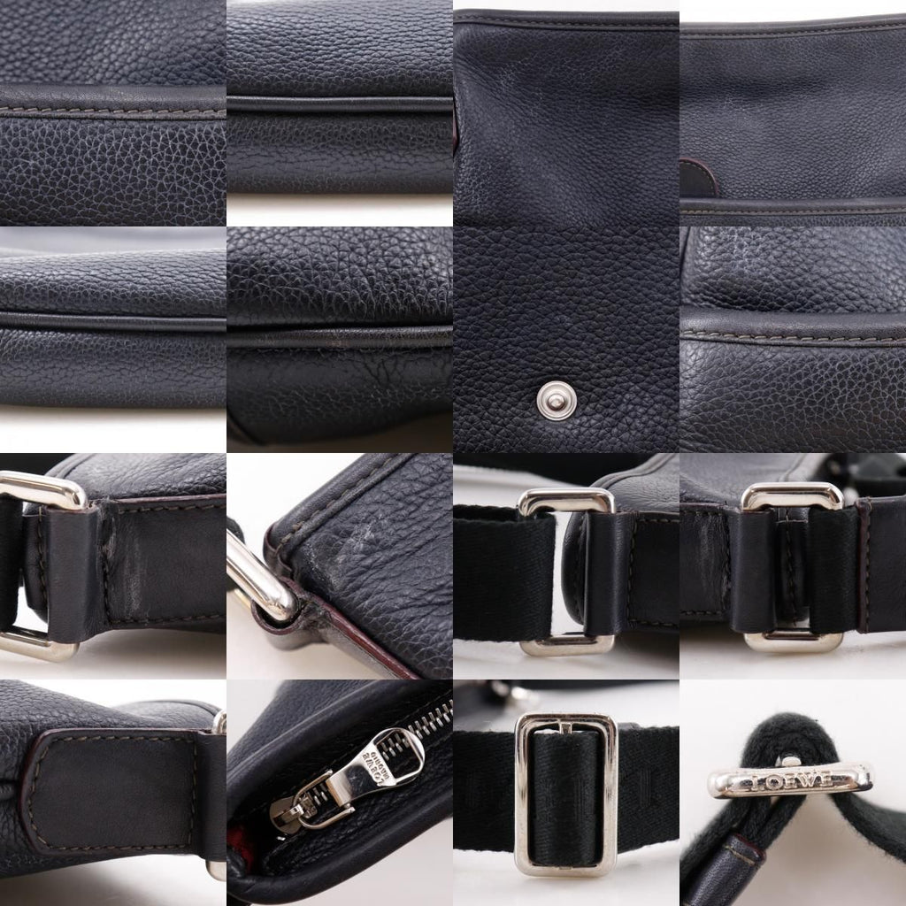 Loewe Anagram Leather Black Shoulder — view 9