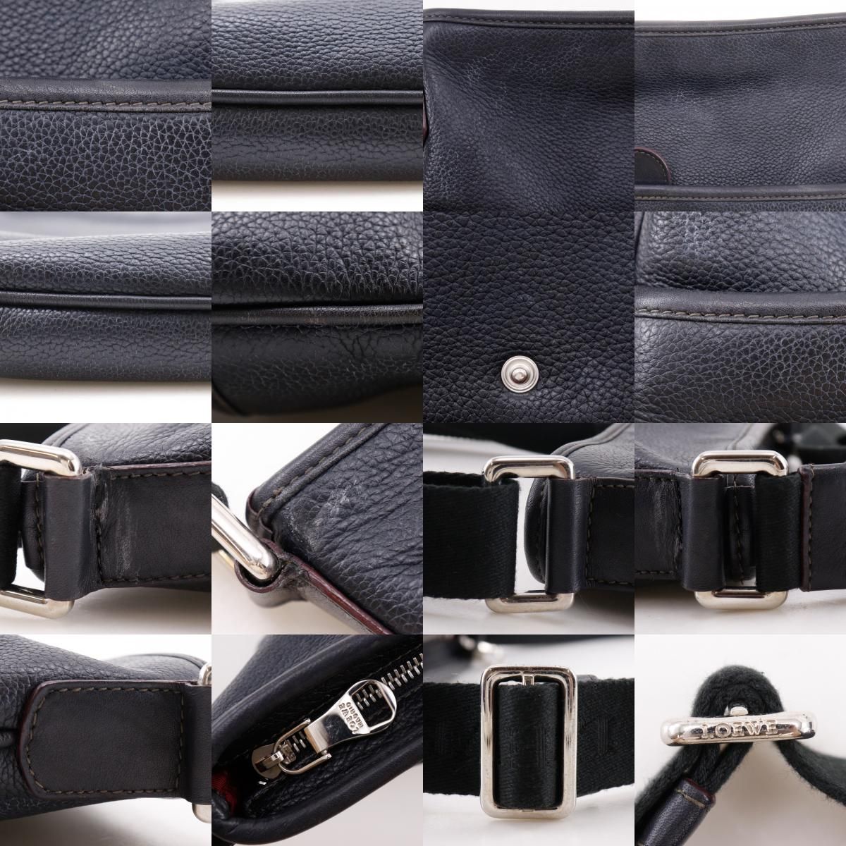 Loewe Anagram Leather Black Shoulder — view 9