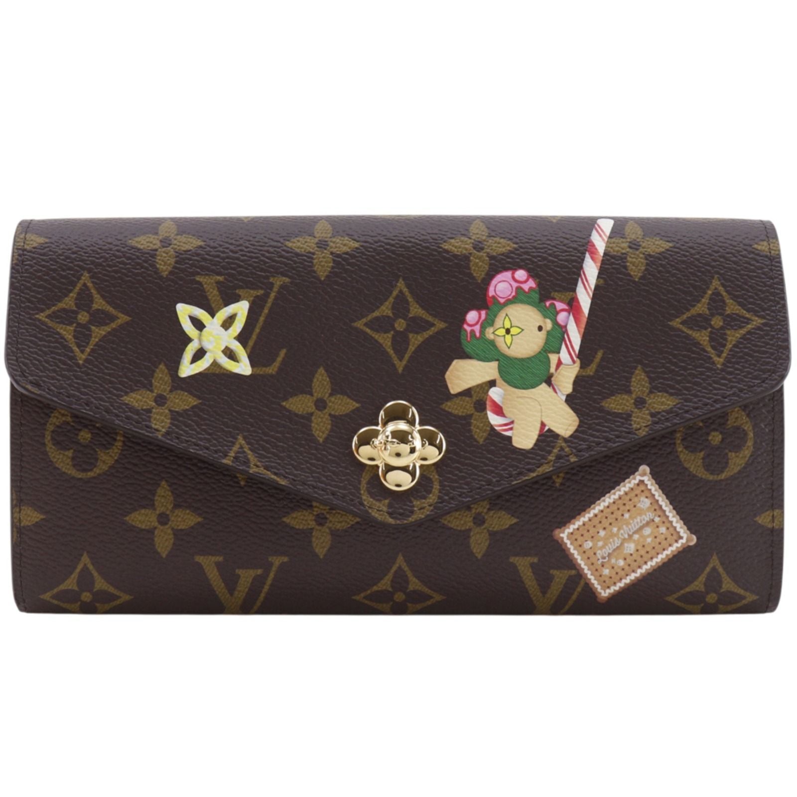 Louis Vuitton Portefeuille Sarah NM Vivienne Monogram Canvas Brown Wallet