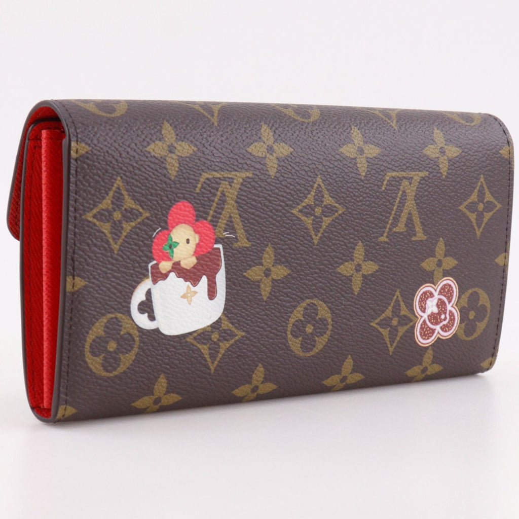 Louis Vuitton Portefeuille Sarah NM Vivienne Monogram Canvas Brown Wallet — view 3