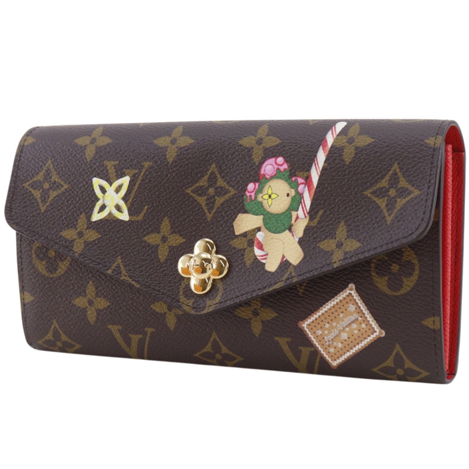Louis Vuitton Portefeuille Sarah NM Vivienne Monogram Canvas Brown Wallet — view 2