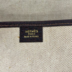 Hermes Shoulder Bag Ivory Dark Brown — view 9