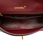 Chanel Quilted 25 CC Logo Double Flap Chain Shoulder Bag Black Lambskin — view 7