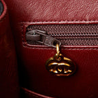Chanel Quilted 25 CC Logo Double Flap Chain Shoulder Bag Black Lambskin — view 8