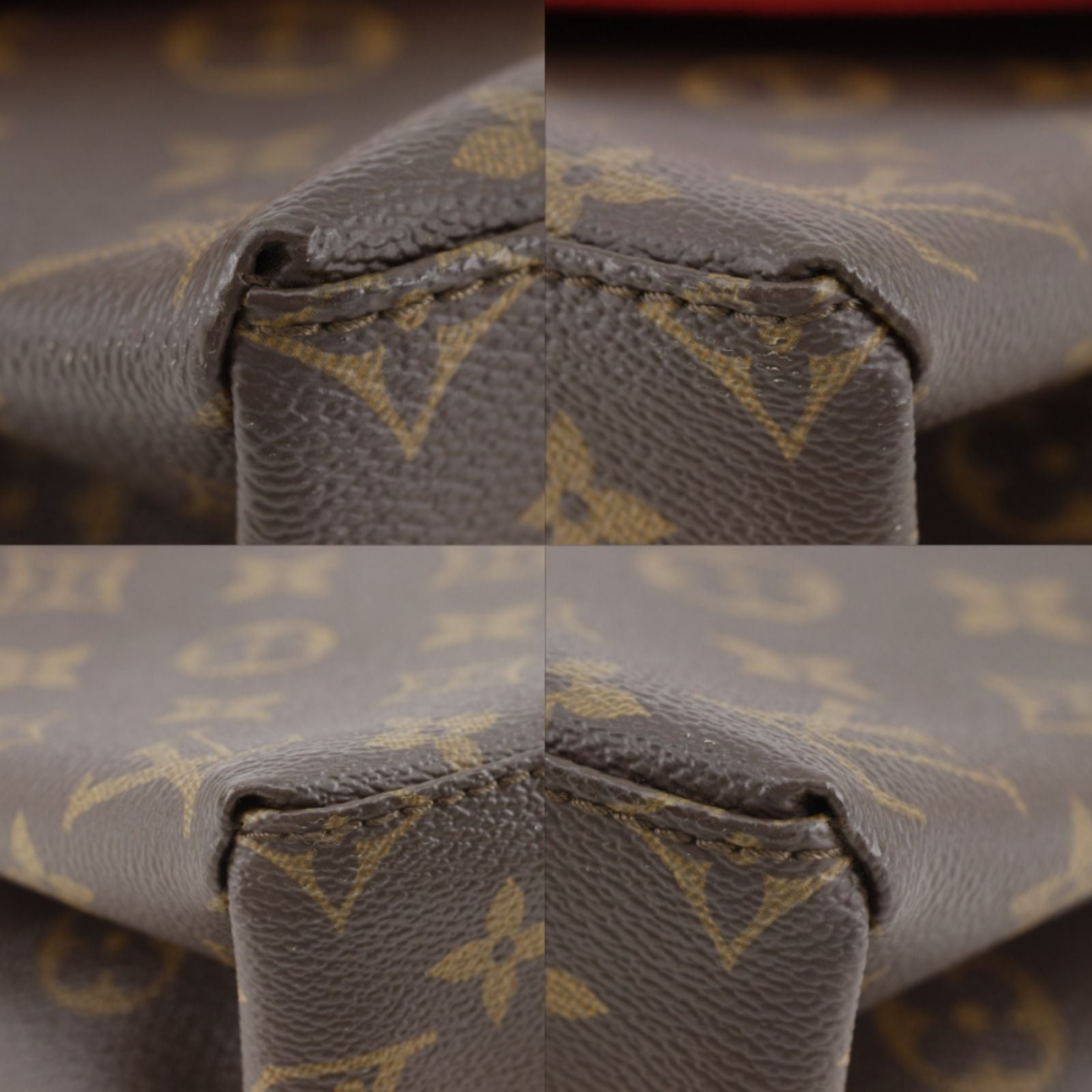 Louis Vuitton Saint Michel Monogram Canvas Epi Leather Brown Red Shoulder — view 4