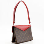 Louis Vuitton Saint Michel Monogram Canvas Epi Leather Brown Red Shoulder — view 3