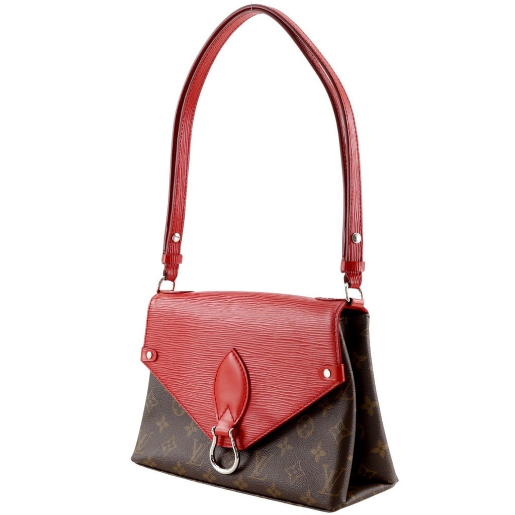Louis Vuitton Saint Michel Monogram Canvas Epi Leather Brown Red Shoulder — view 2