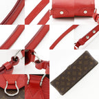 Louis Vuitton Saint Michel Monogram Canvas Epi Leather Brown Red Shoulder — view 9