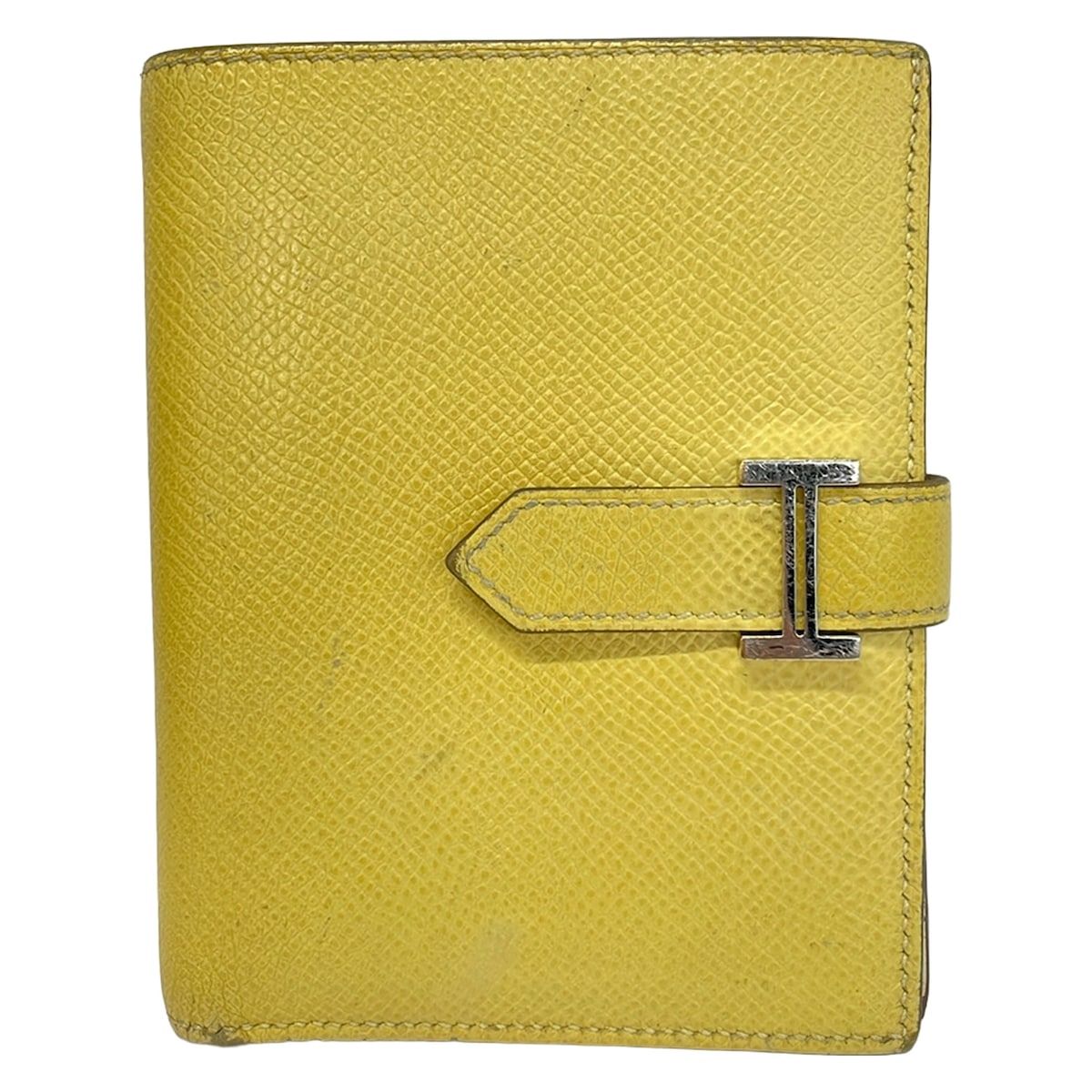 Hermes Bifold Wallet Bearn Compact Verso Joan Boussin Nata Silver