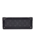 Louis Vuitton Shoulder Bag Soft Trunk Black Gray Monogram Eclipse Leather — view 4