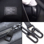Louis Vuitton Shoulder Bag Soft Trunk Black Gray Monogram Eclipse Leather — view 6