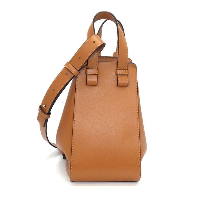 Loewe Shoulder Bag Hammock Small Tan Classic Calf Cotton Silver — view 2