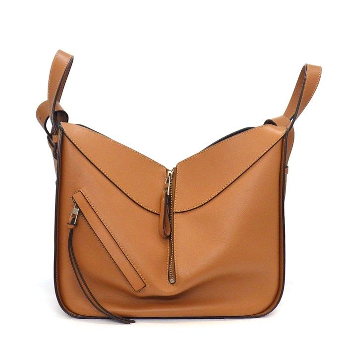 Loewe Shoulder Bag Hammock Small Tan Classic Calf Cotton Silver — view 3