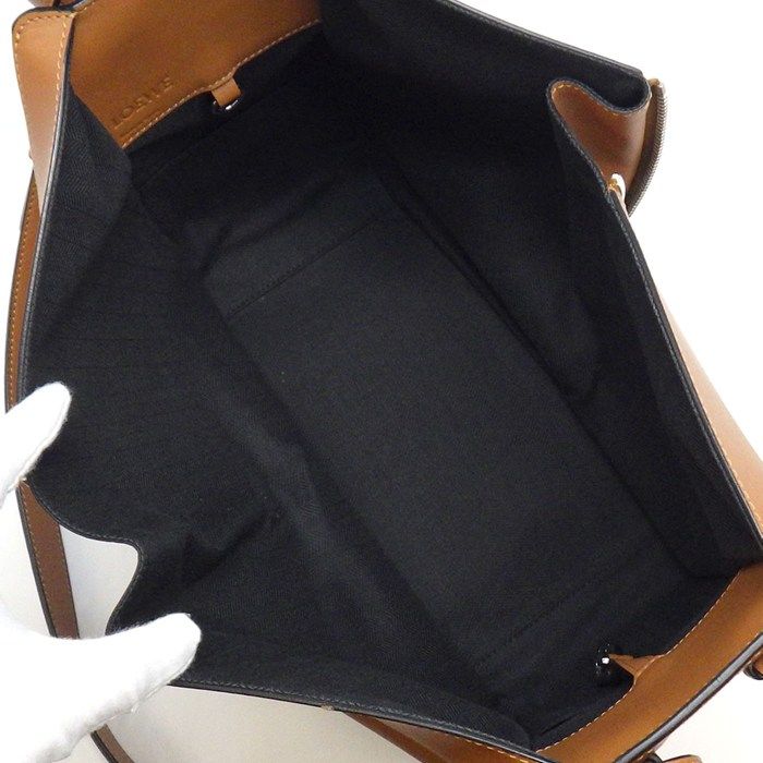 Loewe Shoulder Bag Hammock Small Tan Classic Calf Cotton Silver — view 5