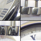 Cartier Watch Cles Date Back Skew Silver Guilloche Dial Roman Index SS Automatic — view 7