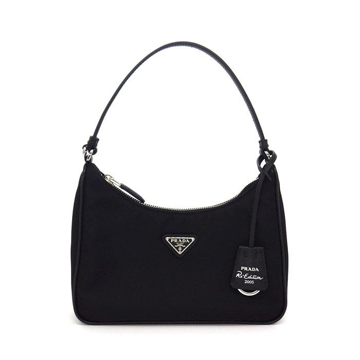 Prada Re Edition Re-Nylon Mini Bag Black Recycled Polyamide Saffiano Leather