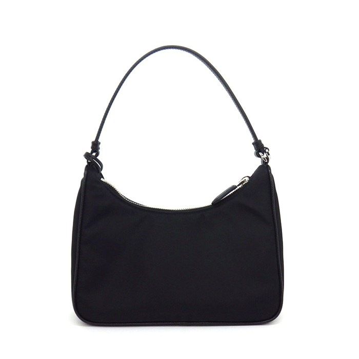 Prada Re Edition Re-Nylon Mini Bag Black Recycled Polyamide Saffiano Leather — view 2