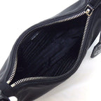 Prada Re Edition Re-Nylon Mini Bag Black Recycled Polyamide Saffiano Leather — view 5