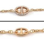 Hermes Bracelet Farandole Chaine D'ancre TPM 3 Links Chain 74 Points Diamond — view 2