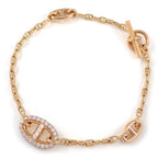 Hermes Bracelet Farandole Chaine D'ancre TPM 3 Links Chain 74 Points Diamond