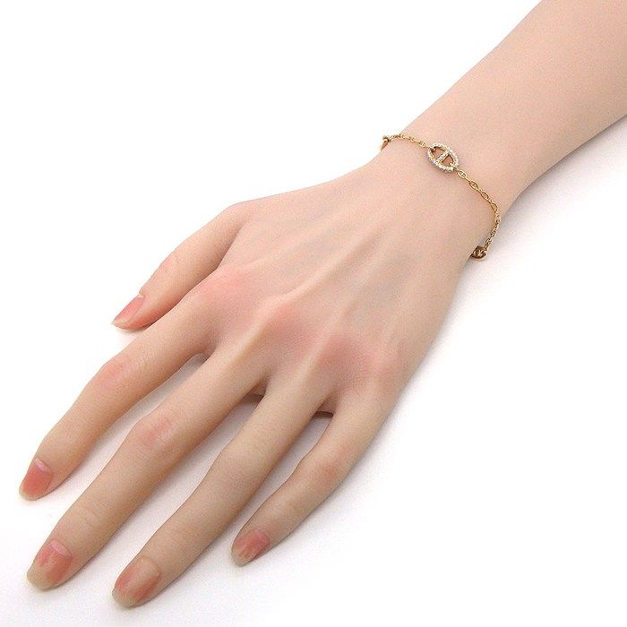 Hermes Bracelet Farandole Chaine D'ancre TPM 3 Links Chain 74 Points Diamond — view 9