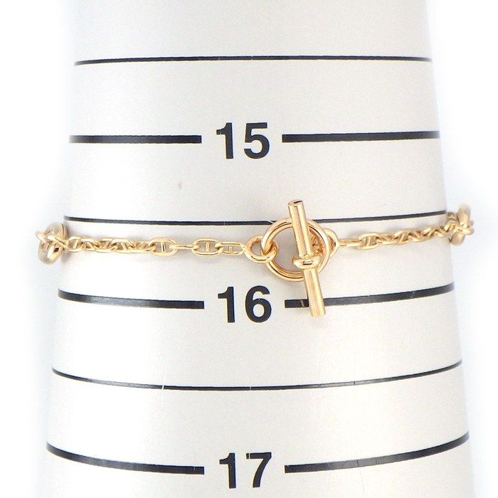 Hermes Bracelet Farandole Chaine D'ancre TPM 3 Links Chain 74 Points Diamond — view 8